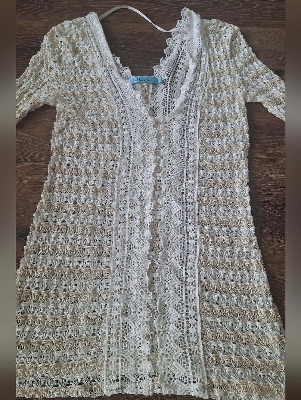 Solitaire Crochet Lace Swim Coverup